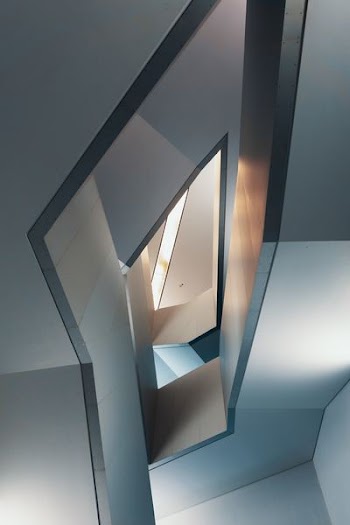 white staircase