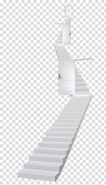White stairs illustration, Ladder Black and white, Success White Ladder transparent background PNG clipart