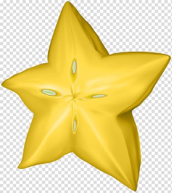 White star , Carambola Fruit , Carambola Star Fruit transparent background PNG clipart
