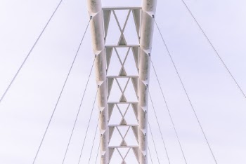 White Suspension Bridge