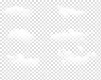White Symmetry Black Pattern, White clouds transparent background PNG clipart