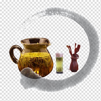 White tea Fuding Lapsang souchong Flowering tea, Tea cup Fuding white tea tea material transparent background PNG clipart