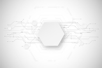 White technology background design Free Vector