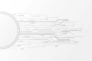 White technology background Free Vector