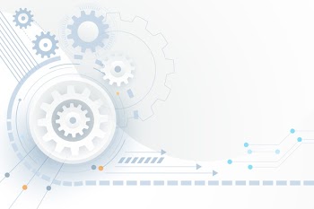 White technology background Free Vector