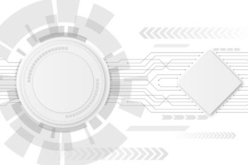 White technology background Free Vector