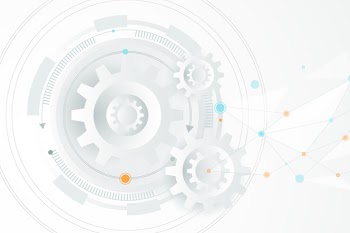 White technology background Free Vector