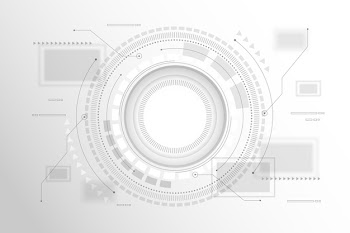 White technology background Free Vector