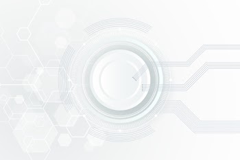White technology background Free Vector