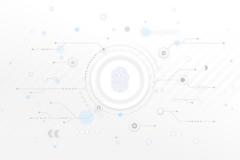 White technology background with arrows Free Vector