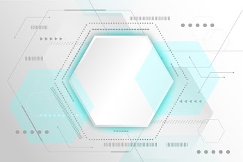 White technology wallpaper Free Vector