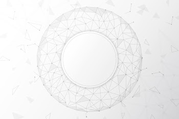 White technology wallpaper Free Vector