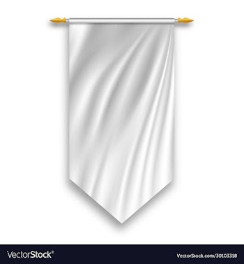 white textile banners and flags