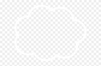White Thought Cloud 2 Clip Art - White Thought Cloud