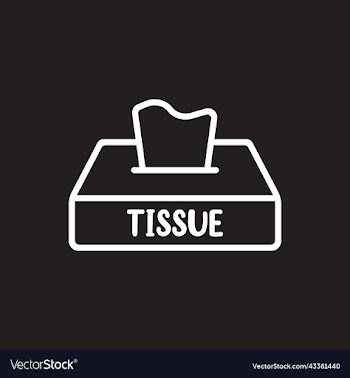 white tissue line icon