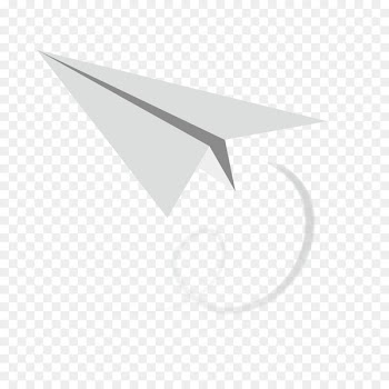White Triangle Area Pattern - White paper airplane 