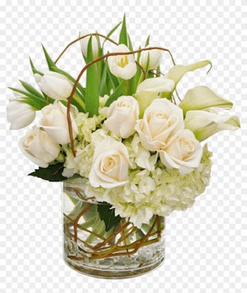 White Tulips, White Roses, White Calla Lilies - White Tulips And Roses