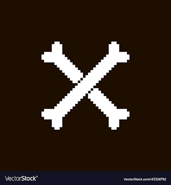white two crossbones