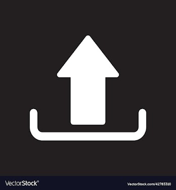 white upload icon or logo