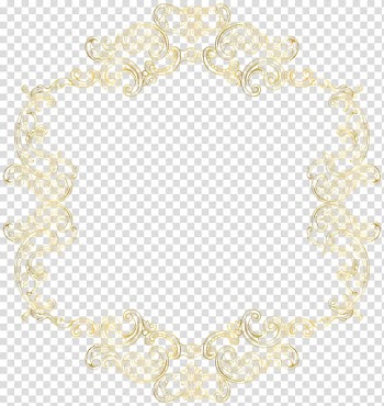 White Wedding Ceremony Supply Pattern, Gold Vintage Border Frame , gray scrolled frame decor transparent background PNG clipart