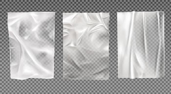 White wet paper set Free Vector