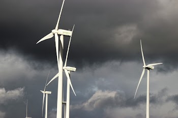 White Windmill during Cloudy Day