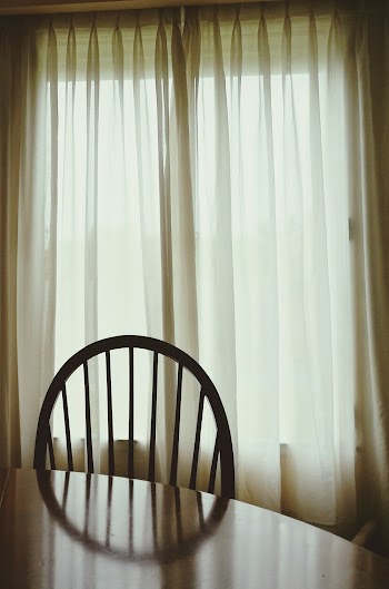 White Window Curtain
