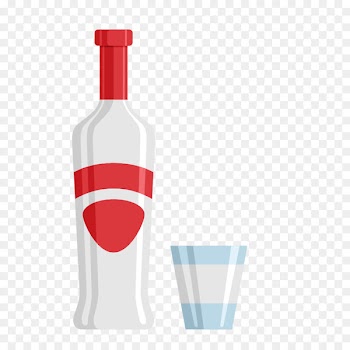 White wine Baijiu Vodka Cocktail - White Cartoon White Wine Cup 