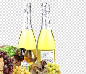 White wine Champagne Fruit Grape, White grapes transparent background PNG clipart