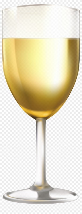 White Wine Glass Clip Art Image - White Wine Glass Png