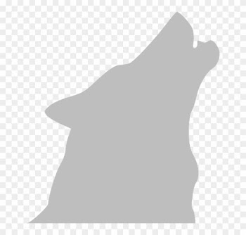 White Wolf Clipart Wolf Howl - Wolf Howling Silhouette White