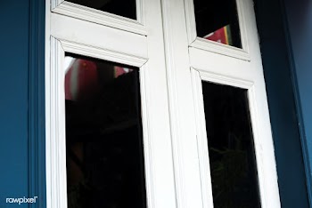White wood framed window mockup | Free stock psd mockup - 525345