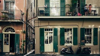 white wooden door