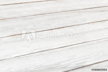 White wooden floor