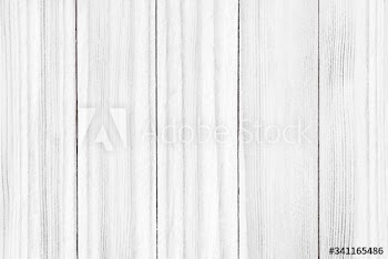White wooden floor
