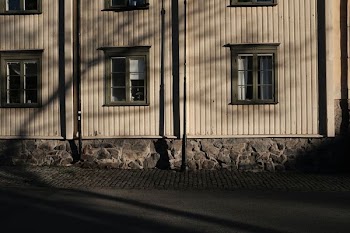 white wooden house