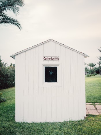 White Wooden Shed