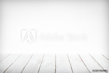 White wooden table background
