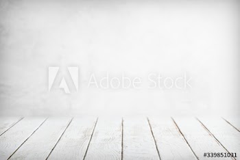 White wooden table background
