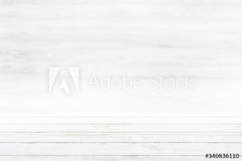 White wooden table background