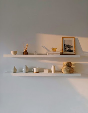 White Wooden Wall Shelf With Brown and White Wooden Wall Decor · Free Stock Photo