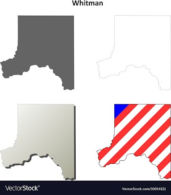 Whitman Map Icon Set vector image