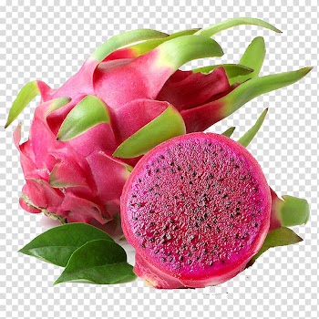Whole red dragon fruit beside sliced dragon fruit, Juice Pitaya Fruit Food, Cut dragon fruit transparent background PNG clipart