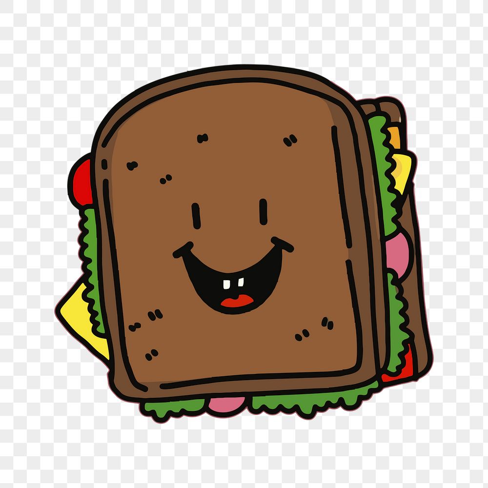 Wholewheat sandwich png sticker, food | Free PNG - rawpixel