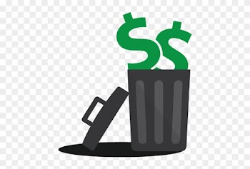 Why Spend More Than You Owe - Throwing Money Away Clipart