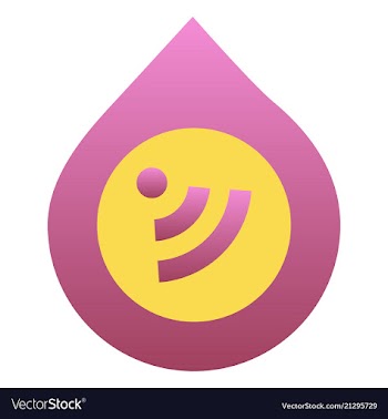 Wi-fi network icon blue logo isolated blue on vector image