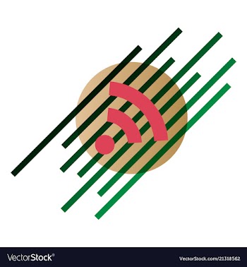 Wi-fi network icon blue logo isolated blue on vector image