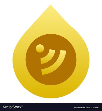 Wi-fi network icon blue logo isolated blue on vector image