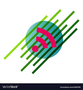 Wi-fi network icon blue logo isolated blue on vector image