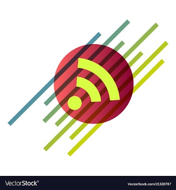 Wi-fi network icon blue logo isolated blue on vector image